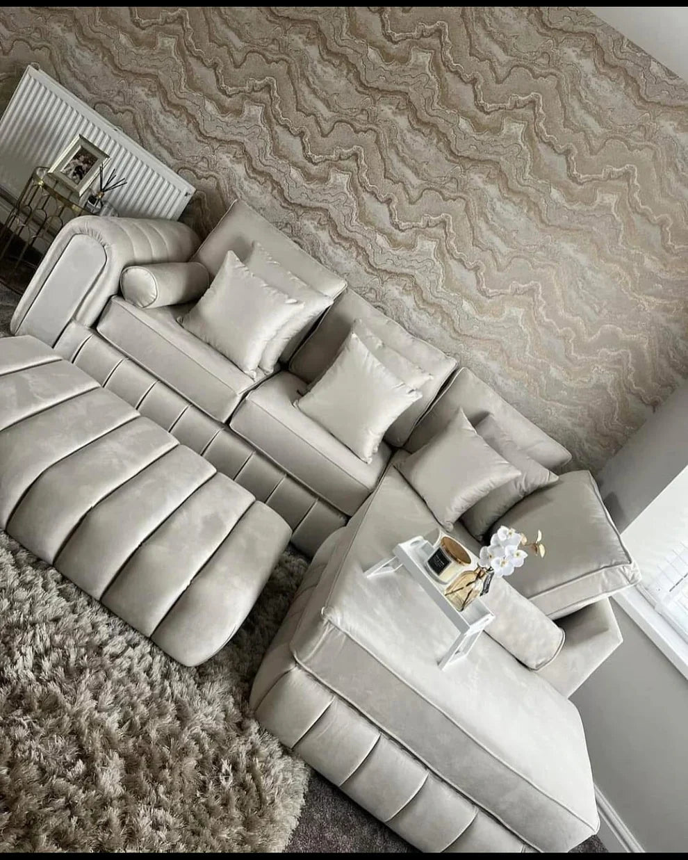 Stylish L-Shape Corner Chaise Sofas