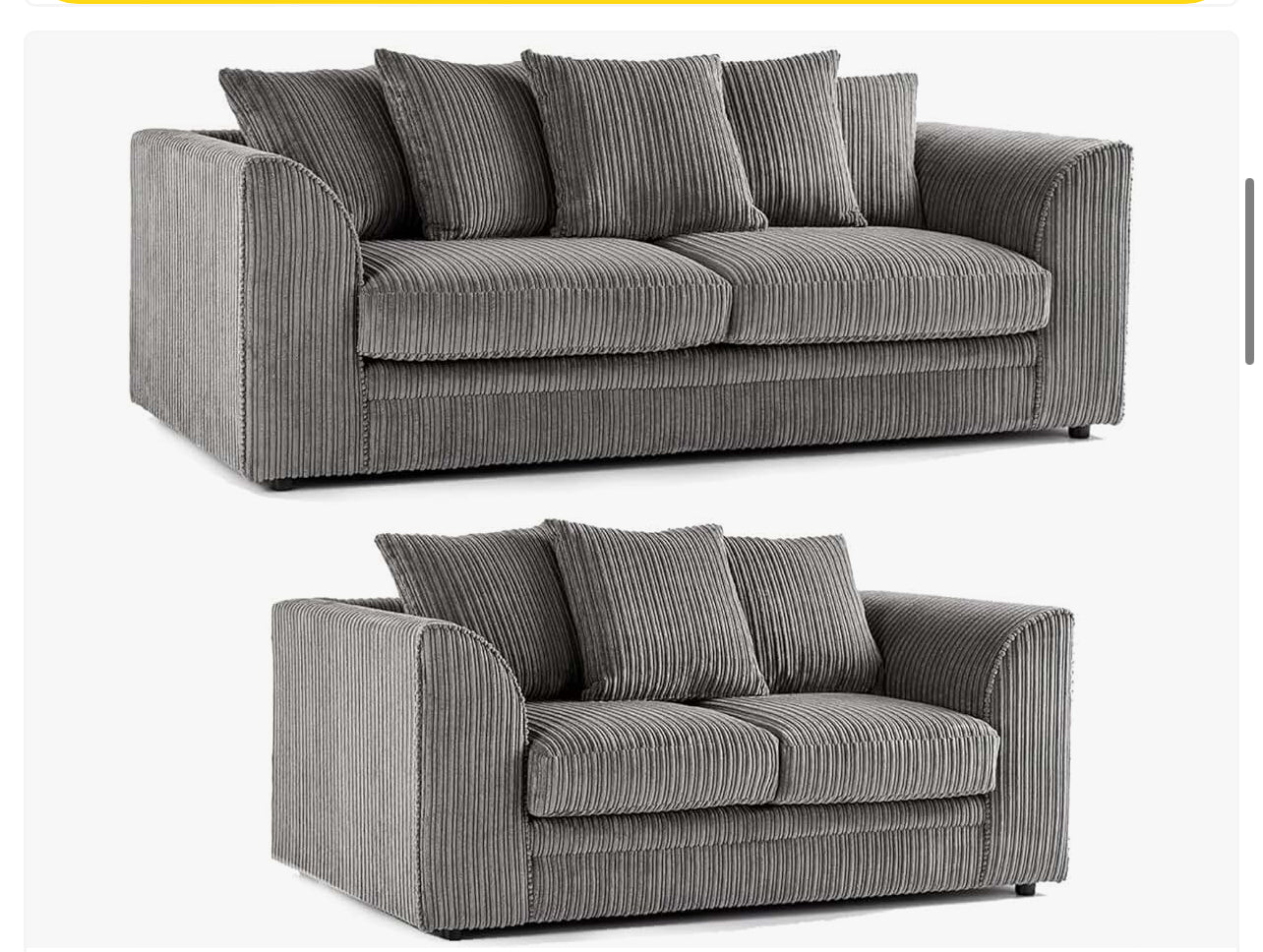 DYLAN JUMBO CORD 3+2 SEATER SOFA