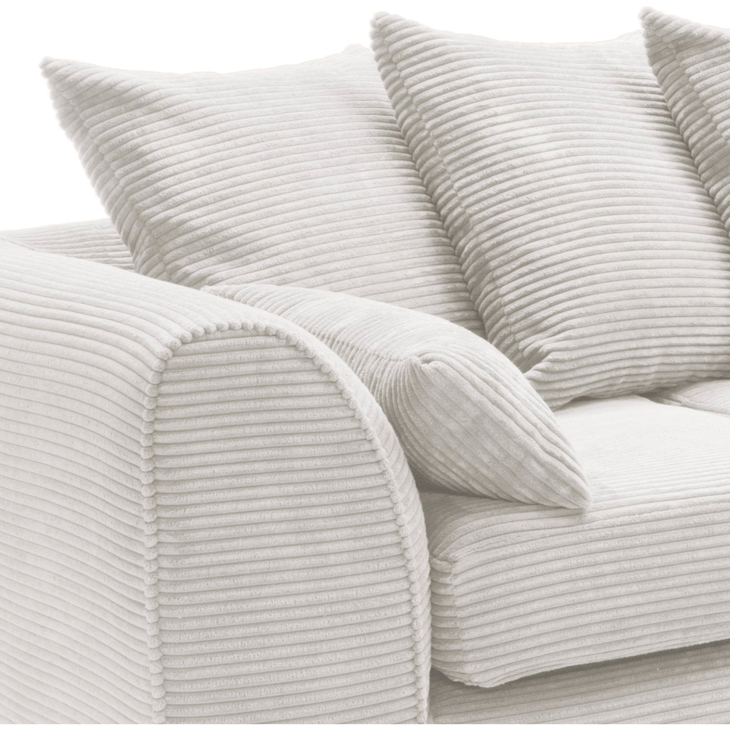 JUMBO CORD SCATTERBACK CORNER 5- SEATER SOFA