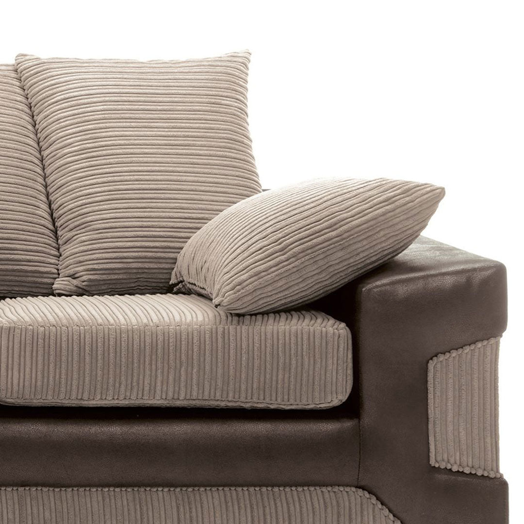 DINO CORNER SOFA BEIGE AND BROWN