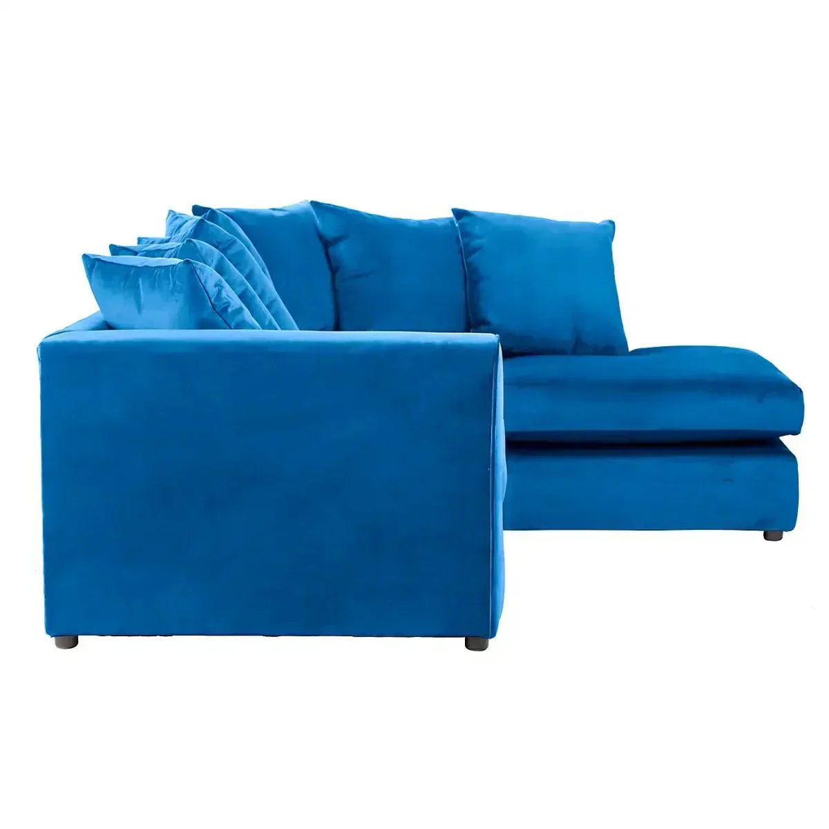 DYLAN PLUSH VELVET 4 SEATER SINGLE ARM CORNER SOFA