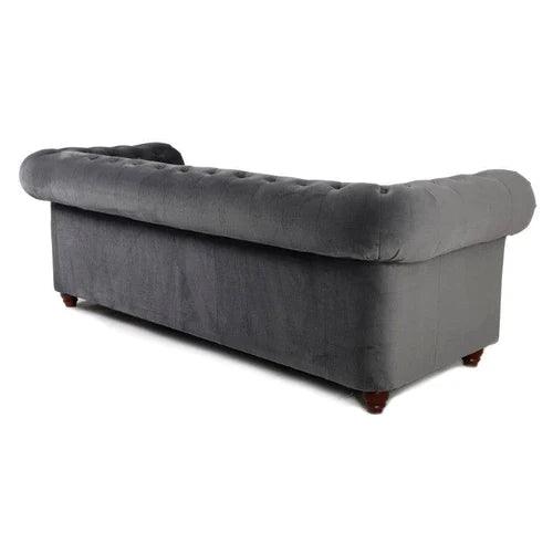 INFINITY CHESTERFIELD SOFA SET 3+2 SEATER GREY