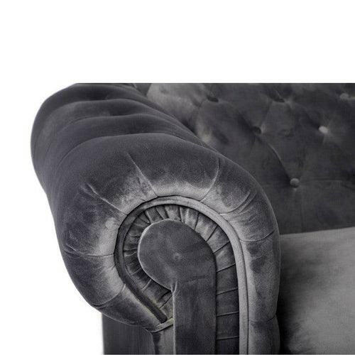 INFINITY CHESTERFIELD SOFA SET 3+2 SEATER GREY