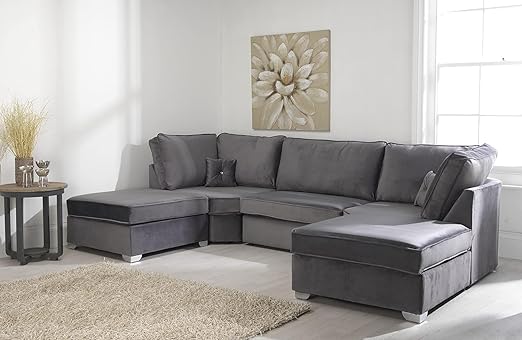 The Bishop Luxe U-Shape Sofa — Comes with 2 Giant Removable Stools!