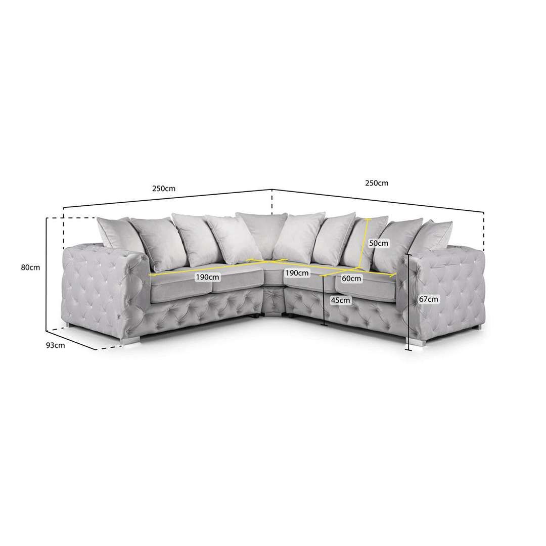 ASHTON CORNER SOFA BALGRAVIA SILVER